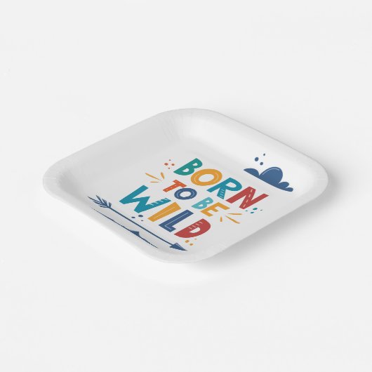 Geboren frei zu sein pappteller (Gewinkelt)