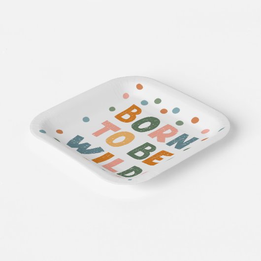 Geboren frei zu sein pappteller (Gewinkelt)