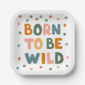 Geboren frei zu sein pappteller (Vorderseite)