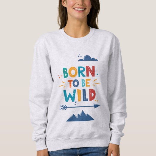 Geboren frei zu sein sweatshirt (Vorderseite)