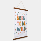 Geboren frei zu sein wandteppich mit holzrahmen (Gewinkelt)