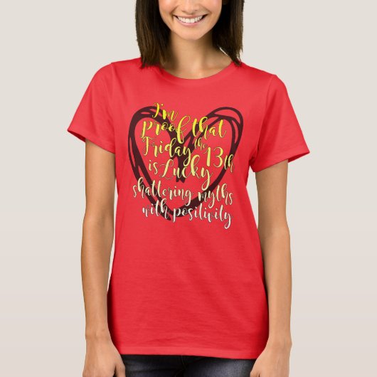 Geboren Freitag, 13. T-Shirt (Vorderseite)
