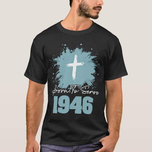 Geboren für 1946 T-Shirt (Vorderseite)
