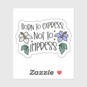 Geboren für beeindruckendes Notebook | Die Aufkleb Aufkleber (Blatt)