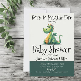 Geboren für das Breathe Fire Baby Dusche Einladung