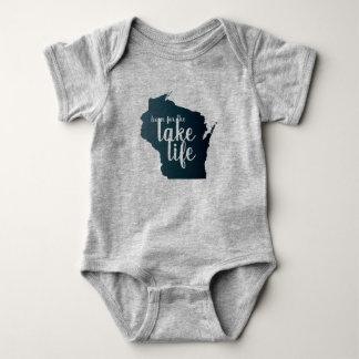 Geboren für das See-Leben in Wisconsin Baby Strampler