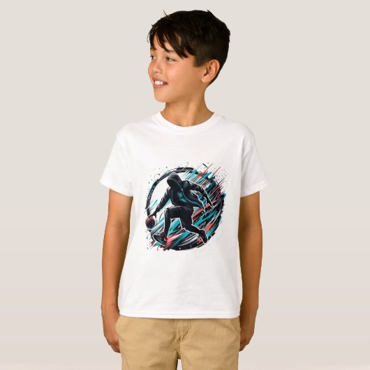 Geboren für den Kids-T - Shirt - Sportdesign (Vorne ganz)