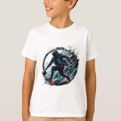 Geboren für den Kids-T - Shirt - Sportdesign (Vorderseite)