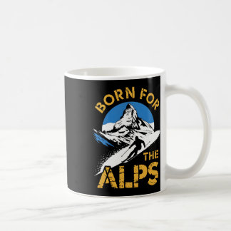 Geboren für die Alpen Skigebiet Lover Kaffeetasse