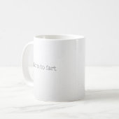 Geboren für die Furz Kaffeetasse (Vorderseite Links)