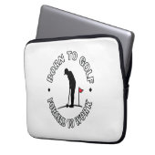 Geboren für die Gestaltung des T - Shirt mit Golfz Laptopschutzhülle (Vorderseite Links)