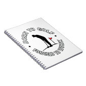 Geboren für die Gestaltung des T - Shirt mit Golfz Notizblock (Rechte Seite)