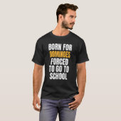 Geboren für Dominosteine T-Shirt (Vorne ganz)