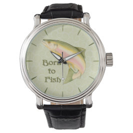 Geboren für Fische Armbanduhr