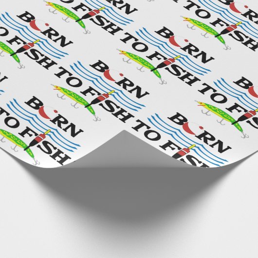 Geboren für Fische Geschenkpapier (Ecke)