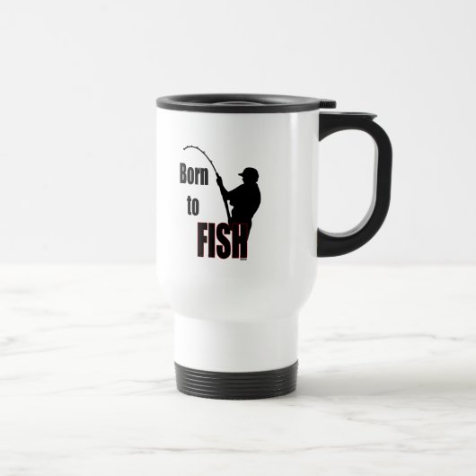 Geboren für Fische Reisebecher (Rechts)