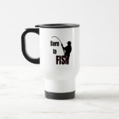 Geboren für Fische Reisebecher (Links)