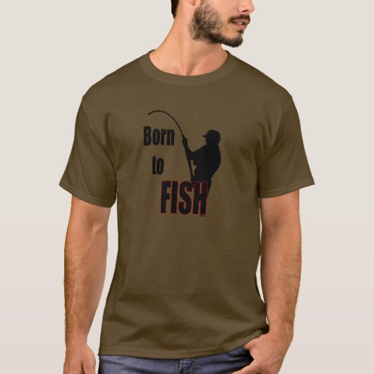 Geboren für Fische T-Shirt (Vorderseite)