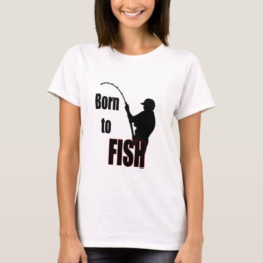 Geboren für Fische T-Shirt (Vorderseite)