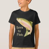 Geboren für Fische T-Shirt (Vorderseite)