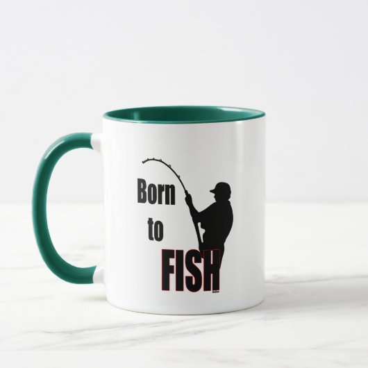 Geboren für Fische Tasse (Links)