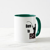 Geboren für Fische Tasse (VorderseiteRechts)
