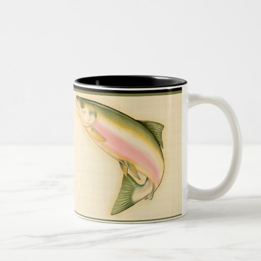 Geboren für Fische Zweifarbige Tasse (Rechts)