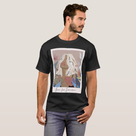 Geboren für Freedom Boho Frauenrechte Feminismus g T-Shirt (Vorne ganz)