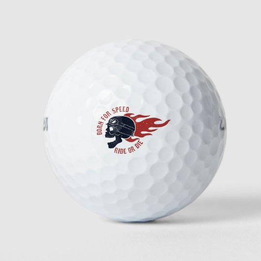 Geboren für Geschwindigkeit Golfball (Vorderseite)