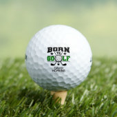 Geboren für Golf Monogram Green Golfball (Insitu T-Shirt)