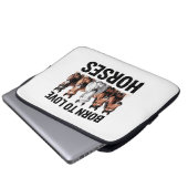 Geboren für Lieben Laptopschutzhülle (Vorne Knopf)