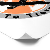 Geboren für Reiseplakat Poster (Ecke)