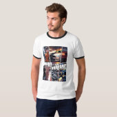 Geboren für Rennen, Rennwagen T Shirt (Vorne ganz)