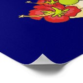 Geboren für Surf-T - Shirt und -Geschenke Poster (Ecke)