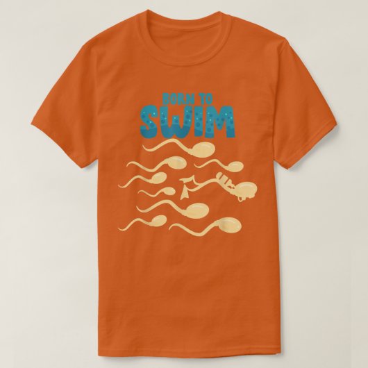 Geboren für Swim Science Chemistry Lover Experinin T-Shirt (Design vorne)