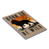 Geboren für Wildtier Notizblock (Rechte Seite)