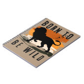 Geboren für Wildtier Notizblock (Linke Seite)