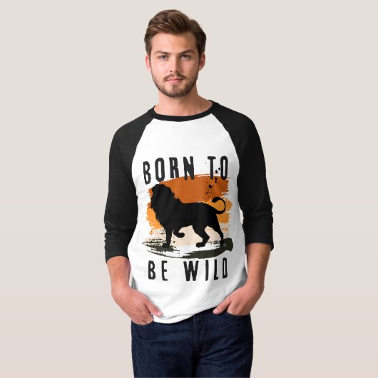 Geboren für Wildtier T-Shirt (Vorne ganz)