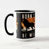 Geboren für Wildtier Tasse (Links)
