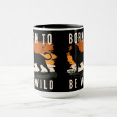 Geboren für Wildtier Tasse (Zentrum)