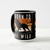 Geboren für Wildtier Tasse (Vorderseite Links)