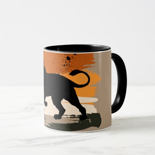 Geboren für Wildtier Tasse (VorderseiteRechts)