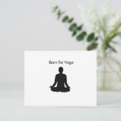 geboren für Yoga Postkarte (Stehend Vorderseite)
