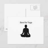 geboren für Yoga Postkarte (Vorne/Hinten)