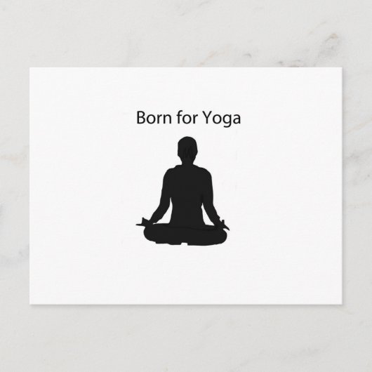 geboren für Yoga Postkarte (Vorderseite)
