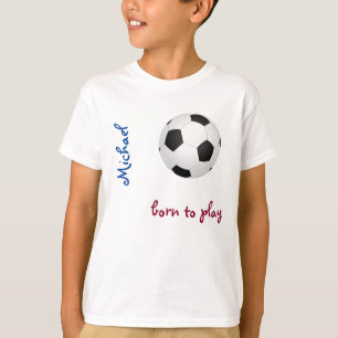 Geboren Fußball spielen Persönliche Bezeichnung Ni T-Shirt