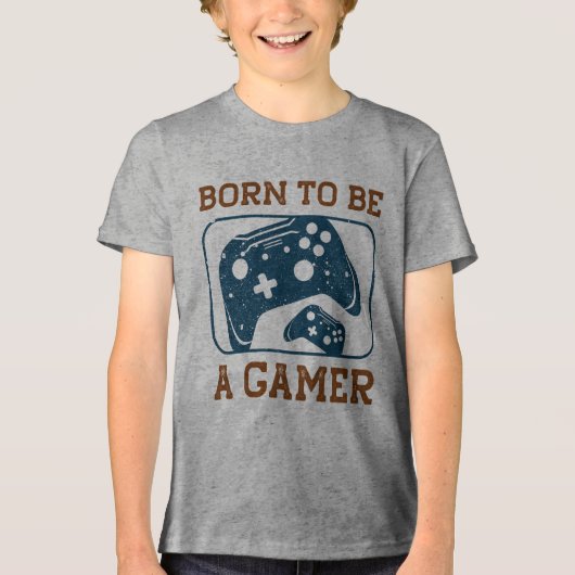 Geboren, Gamer zu sein: Spiel ohne Grenzen Tri-Blend Shirt (Vorderseite)