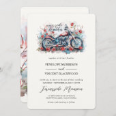 Geboren, gemeinsam Hochzeitsfeier zu fahren Einladung (Vorne/Hinten)