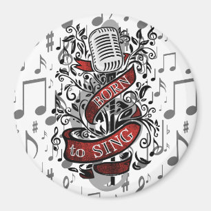 Geboren, Geschenke für das Zuhause zu singen Magnet