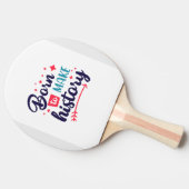 Geboren, geschichtlich Motivierend Ping Pong Padde Tischtennis Schläger (Seitenansicht)